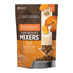 Nature's Variety Instinct Freeze Dried Raw Boost Mixers Gut Health Grain Free All Natural Dog Food Topper