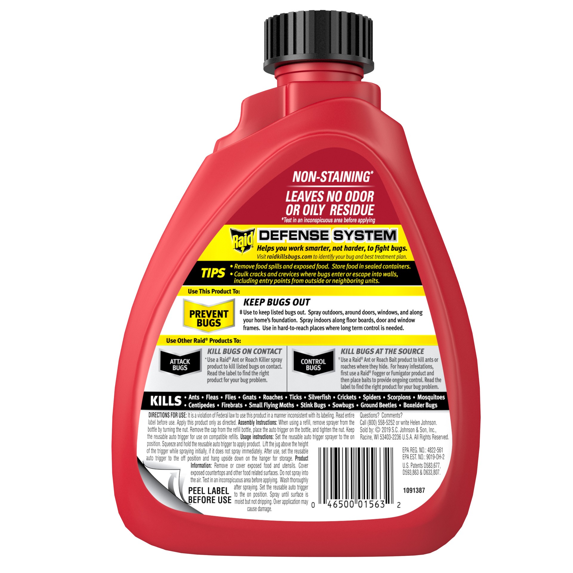 slide 3 of 3, Raid Max Perimeter Protection Insecticide Spray, Indoor & Outdoor Use, 30 fl oz, 30 oz