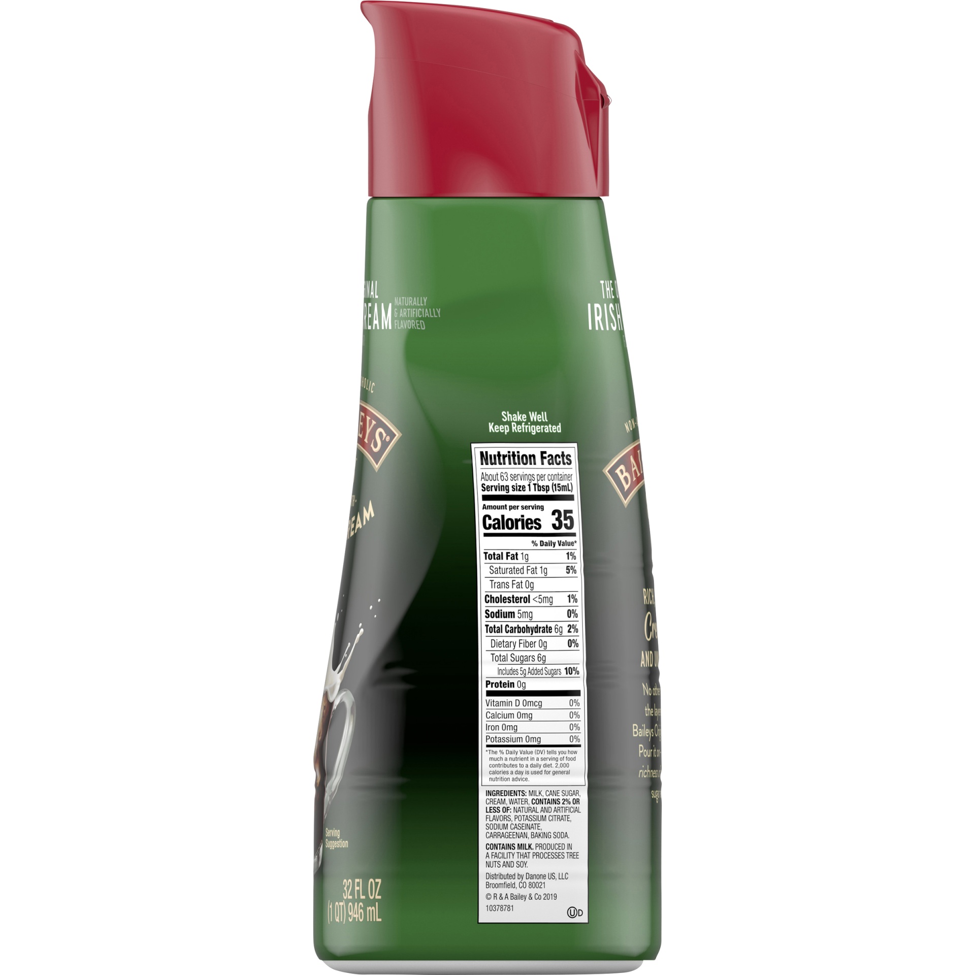 slide 2 of 5, Bailey's Irish Cream Non-Alcoholic Coffee Creamer, 32 fl oz