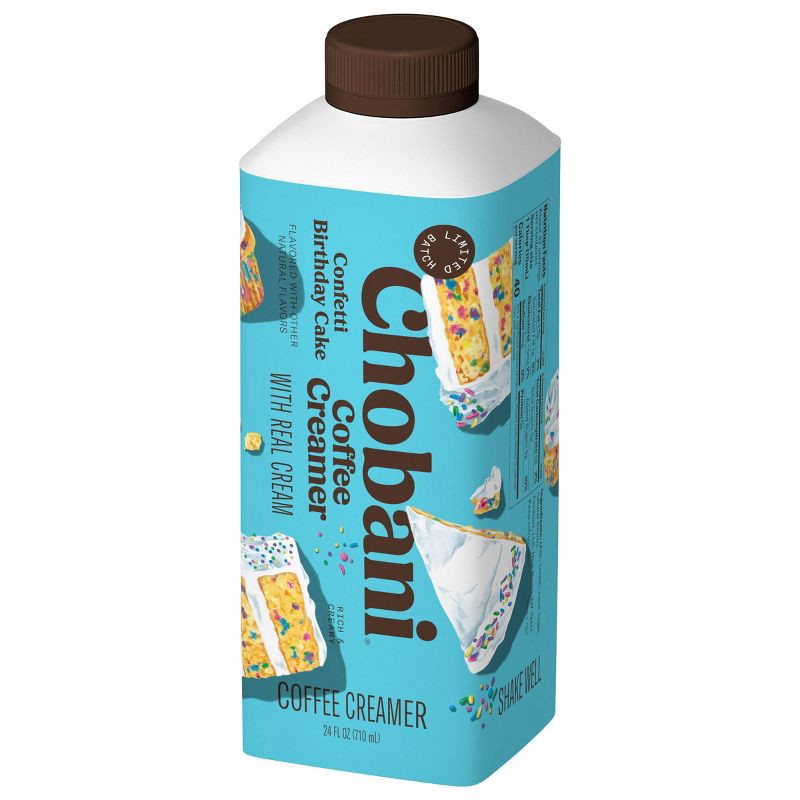 slide 4 of 8, Chobani Birthday Cake Dairy Creamer - 24 fl oz, 24 fl oz