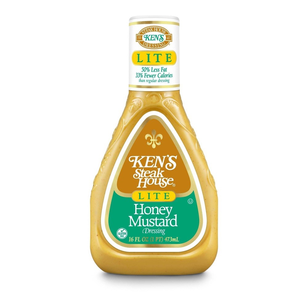 slide 2 of 3, Ken's Steak House Lite Honey Mustard Salad Dressing, 24 oz