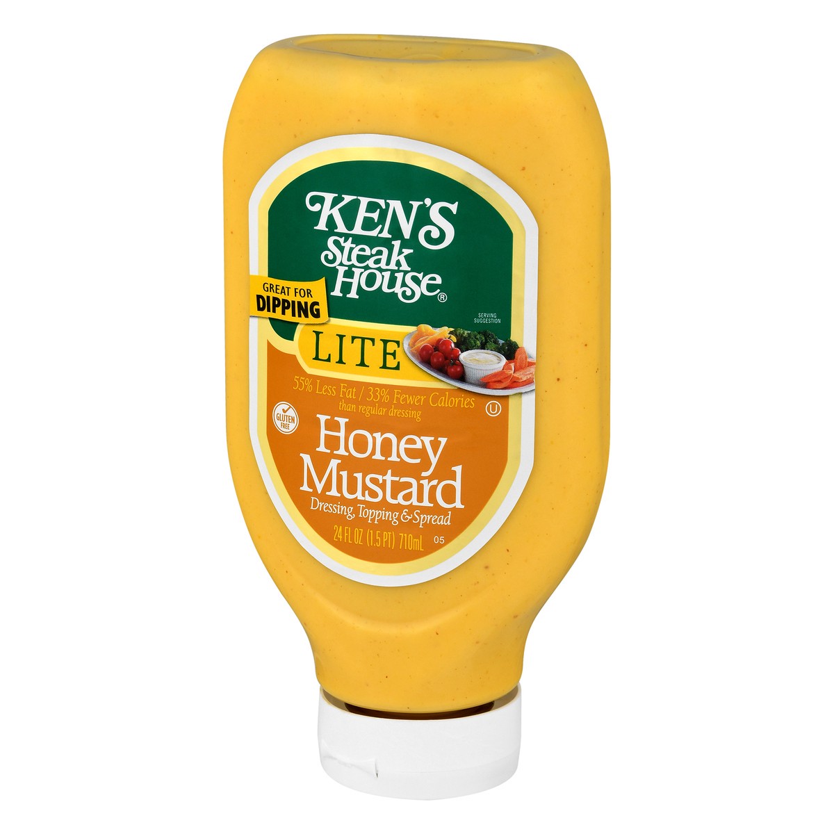 slide 10 of 12, Ken's Steak House Lite Honey Mustard Dressing, Topping & Spread 24 fl oz, 24 fl oz