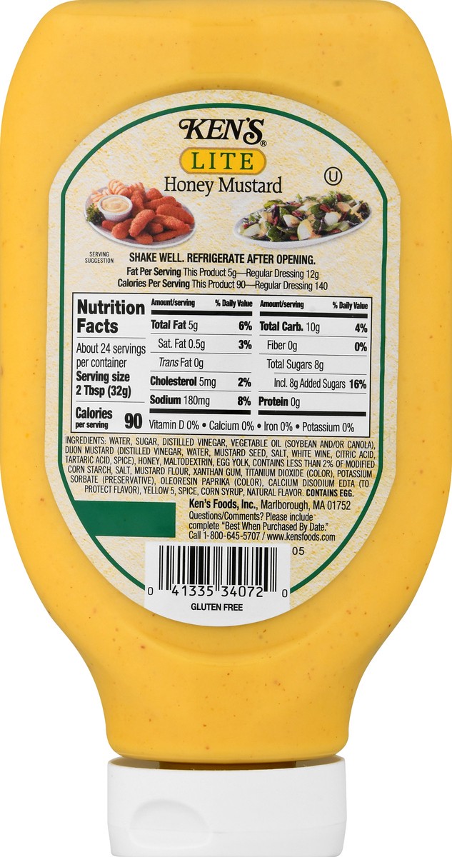 slide 8 of 12, Ken's Steak House Lite Honey Mustard Dressing, Topping & Spread 24 fl oz, 24 fl oz
