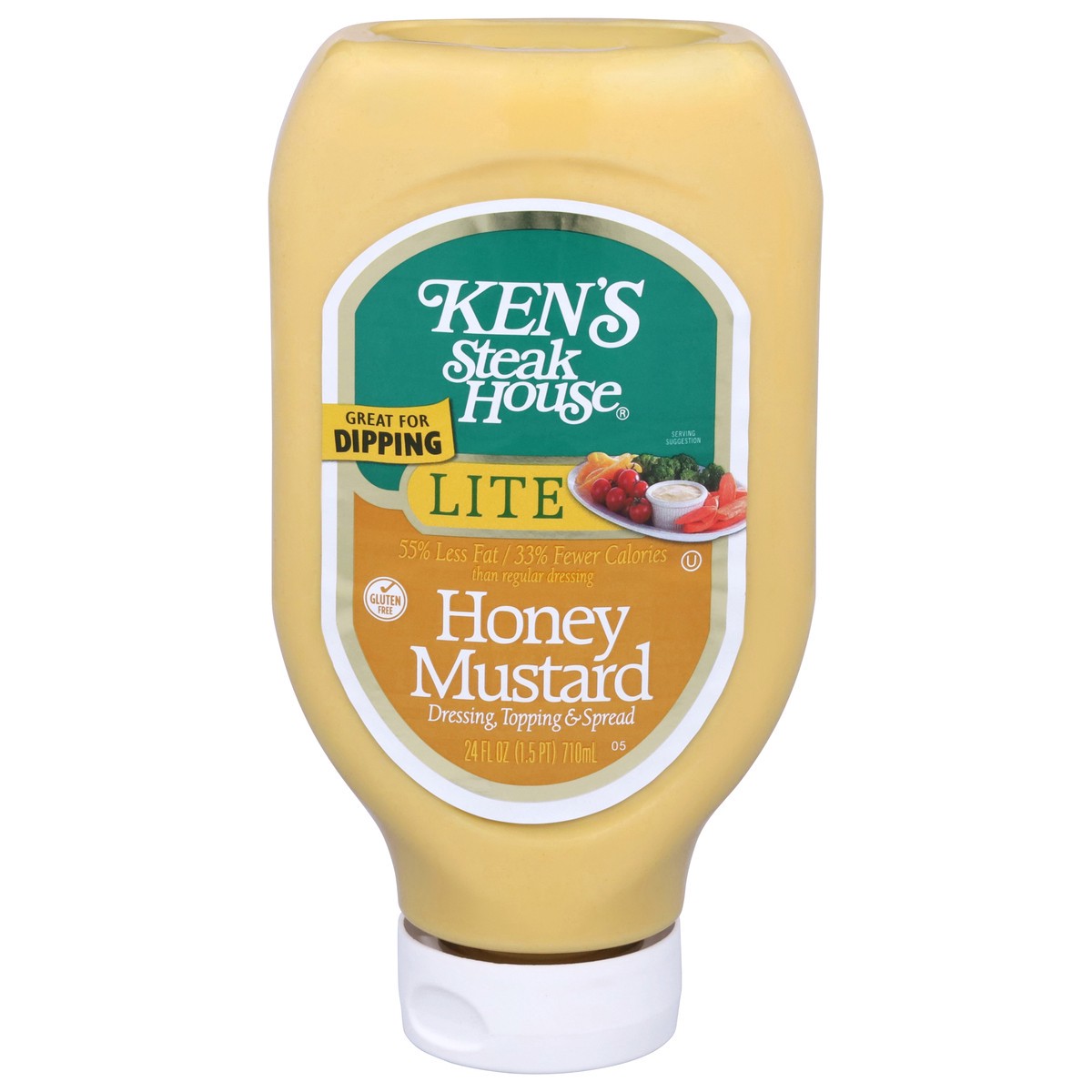 slide 1 of 12, Ken's Steak House Lite Honey Mustard Dressing, Topping & Spread 24 fl oz, 24 fl oz
