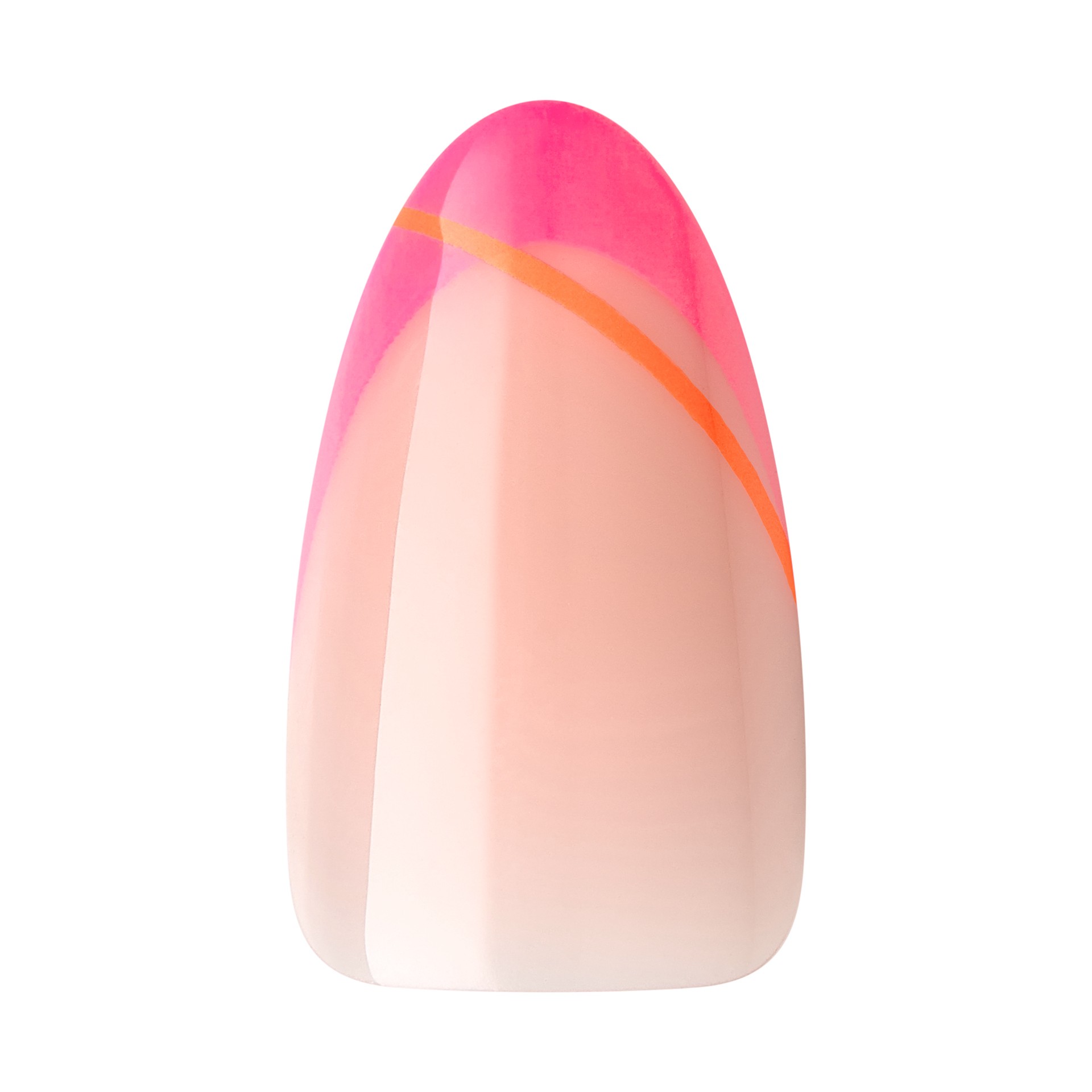 slide 5 of 5, KISS Voguish Fantasy Medium Almond Press-On Nails, Summertime, Multicolored Neon,31 Ct., 1 ct
