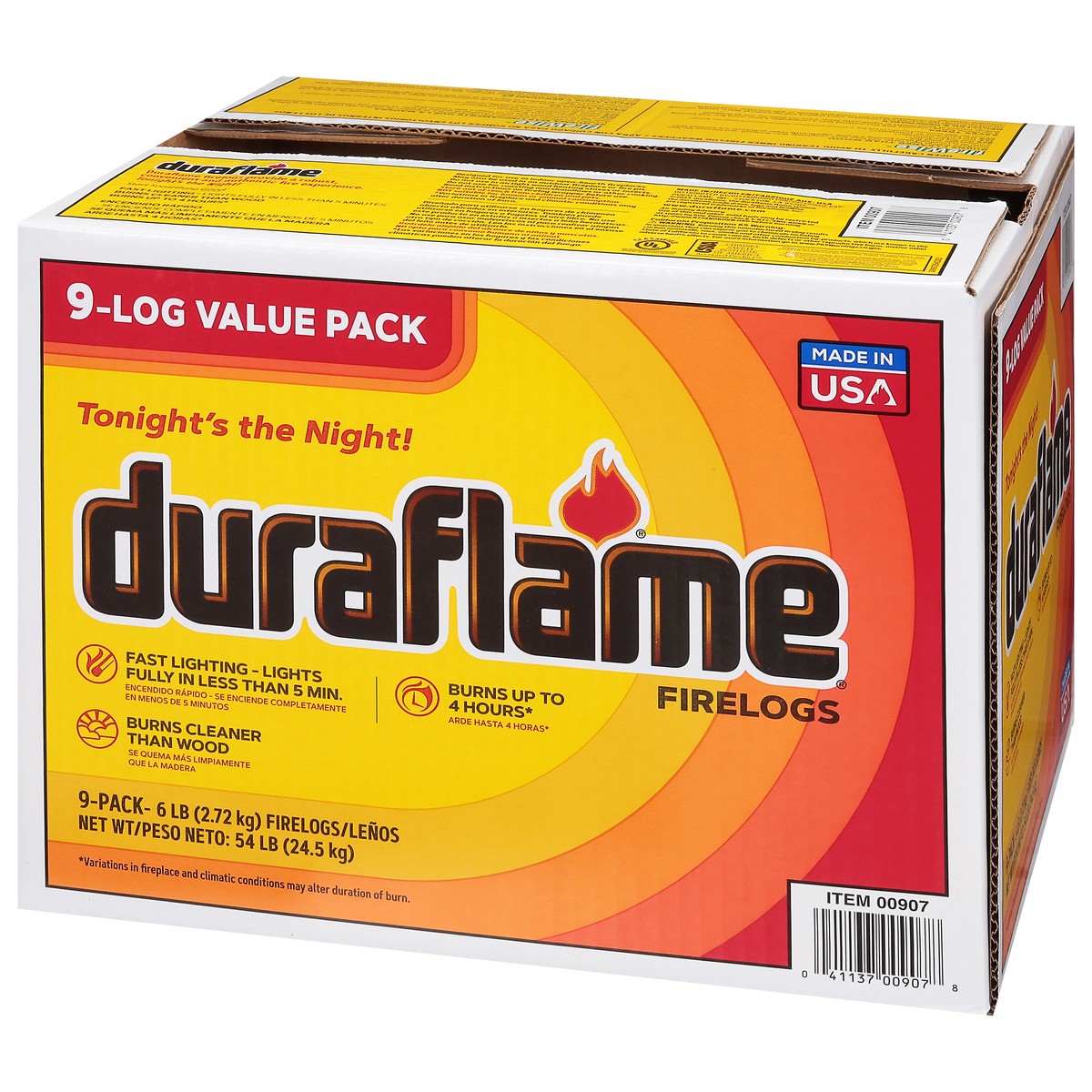 slide 3 of 9, Duraflame 9-Log Firelogs Value Pack 9 ea, 9 ct