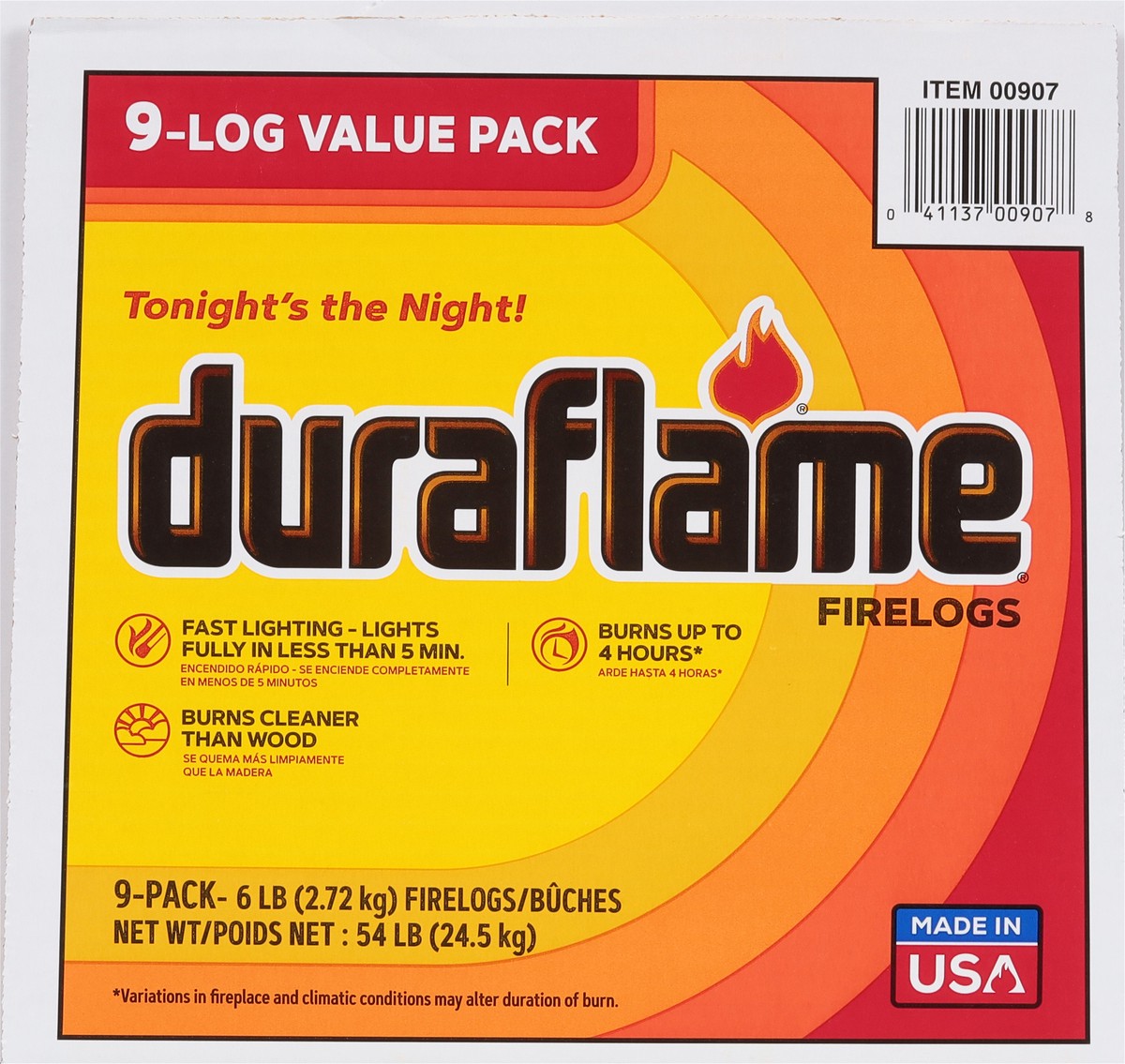 slide 7 of 9, Duraflame 9-Log Firelogs Value Pack 9 ea, 9 ct