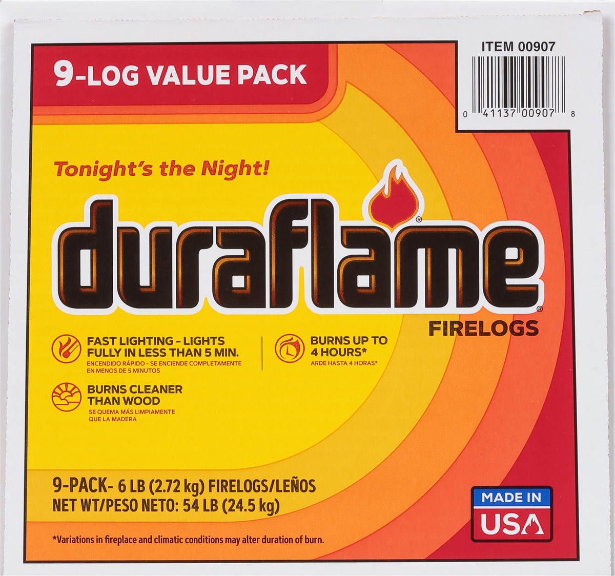 slide 8 of 9, Duraflame 9-Log Firelogs Value Pack 9 ea, 9 ct