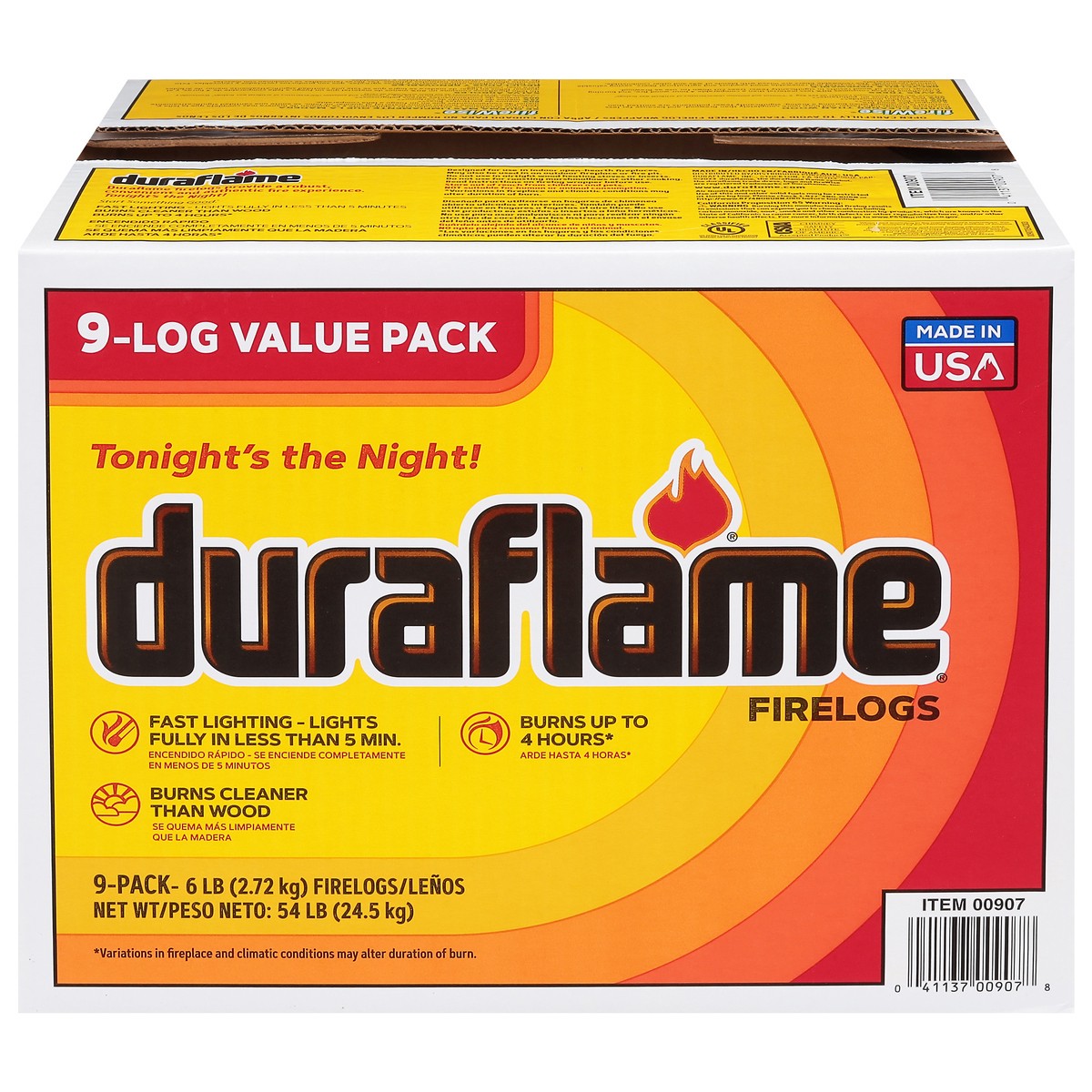 slide 1 of 9, Duraflame 9-Log Firelogs Value Pack 9 ea, 9 ct