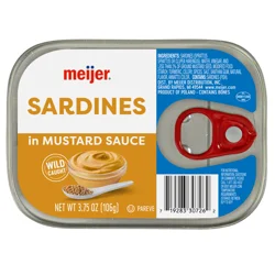 Meijer Sardines In Mustard 3.75 Oz
