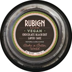Rubicon Bakers Vegan Blackout Cake 4in - 11 oz