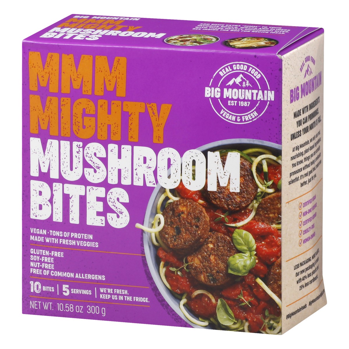 slide 7 of 12, Big Mountain Mmm Mighty Mushroom Bites 10 ea, 10.58 oz