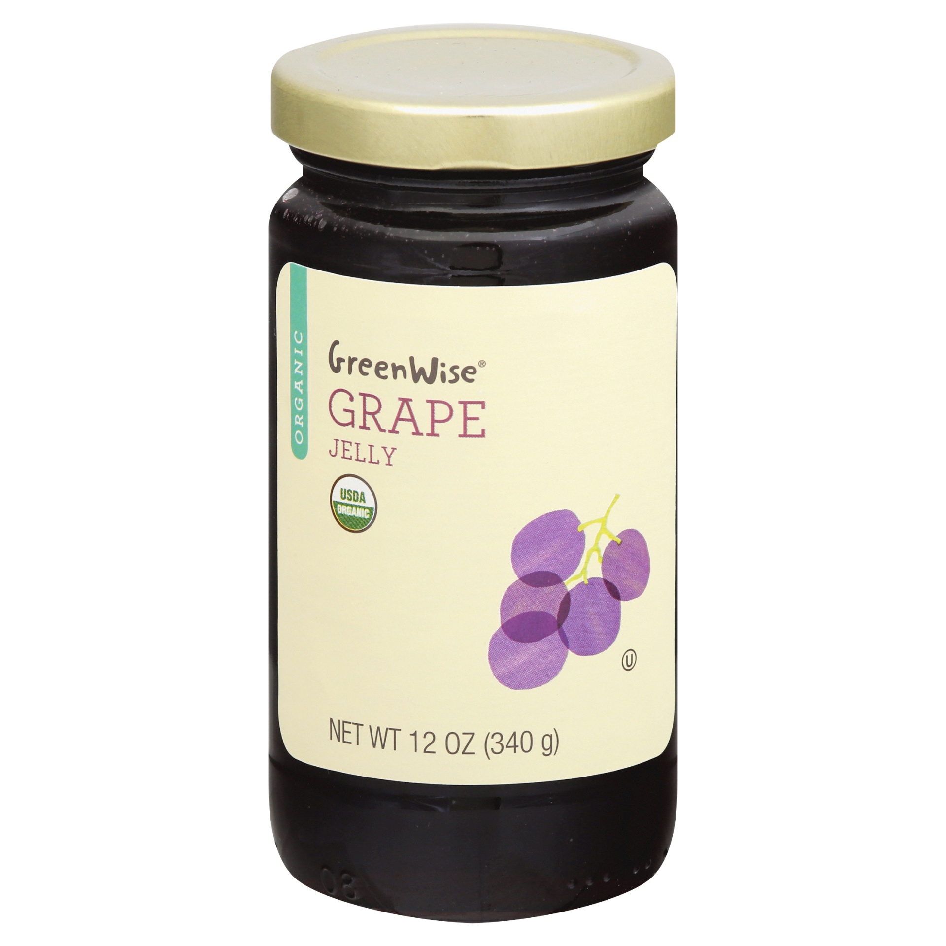 slide 1 of 1, Publix GreenWise Organic Grape Jelly, 12 oz