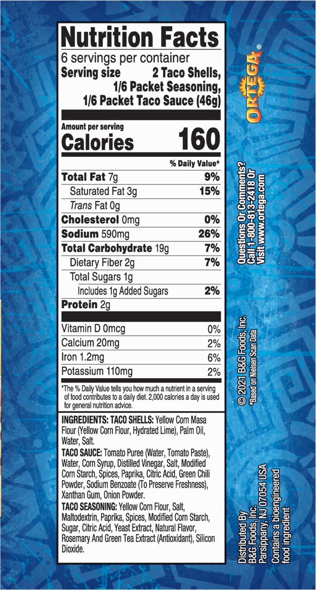 slide 8 of 9, Ortega Fiesta Flats Flat Bottom Taco Shells Kit 9.6 oz, 9.6 oz