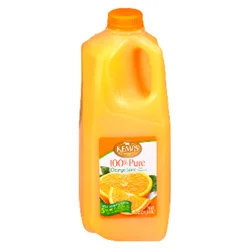 Kemps 100% Pure From Concentrate Orange Juice - 1/2 gal