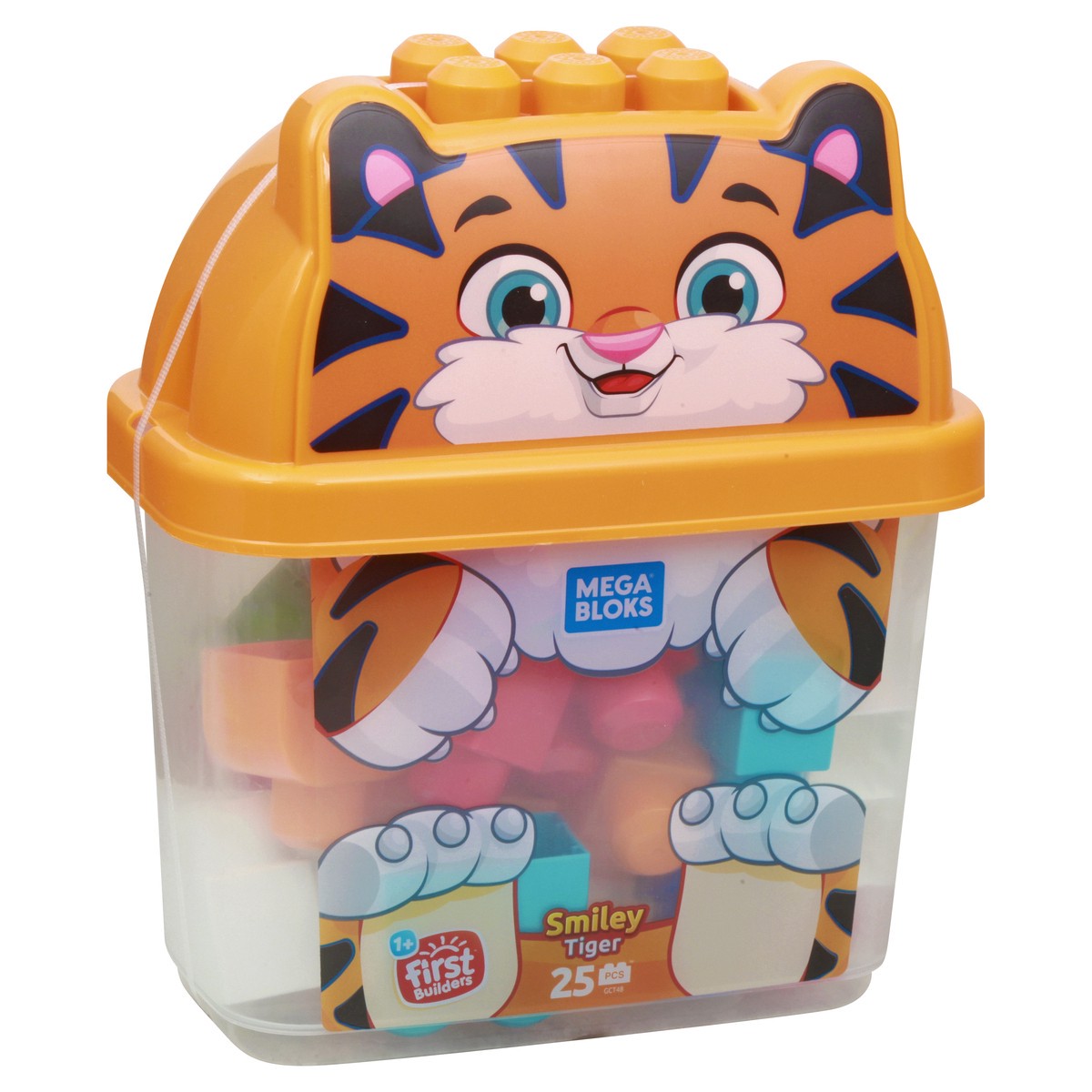 slide 4 of 10, Mega Bloks Fisher-Price 1+ First Builders Smiley Tiger Blocks 1 ea, 1 ea