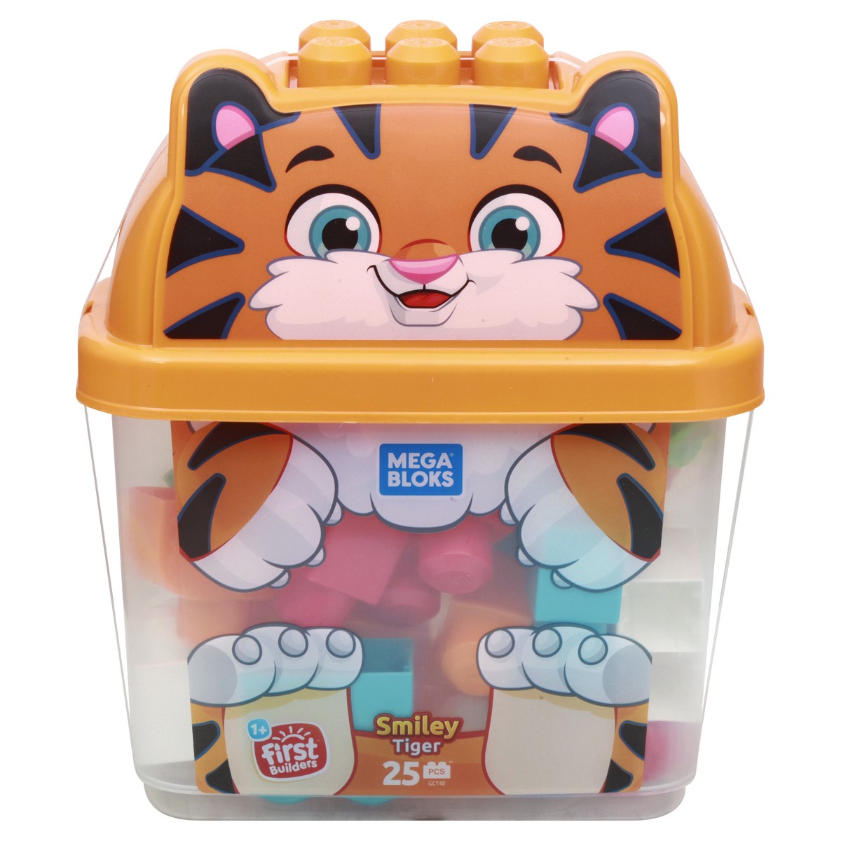 slide 1 of 10, Mega Bloks Fisher-Price 1+ First Builders Smiley Tiger Blocks 1 ea, 1 ea