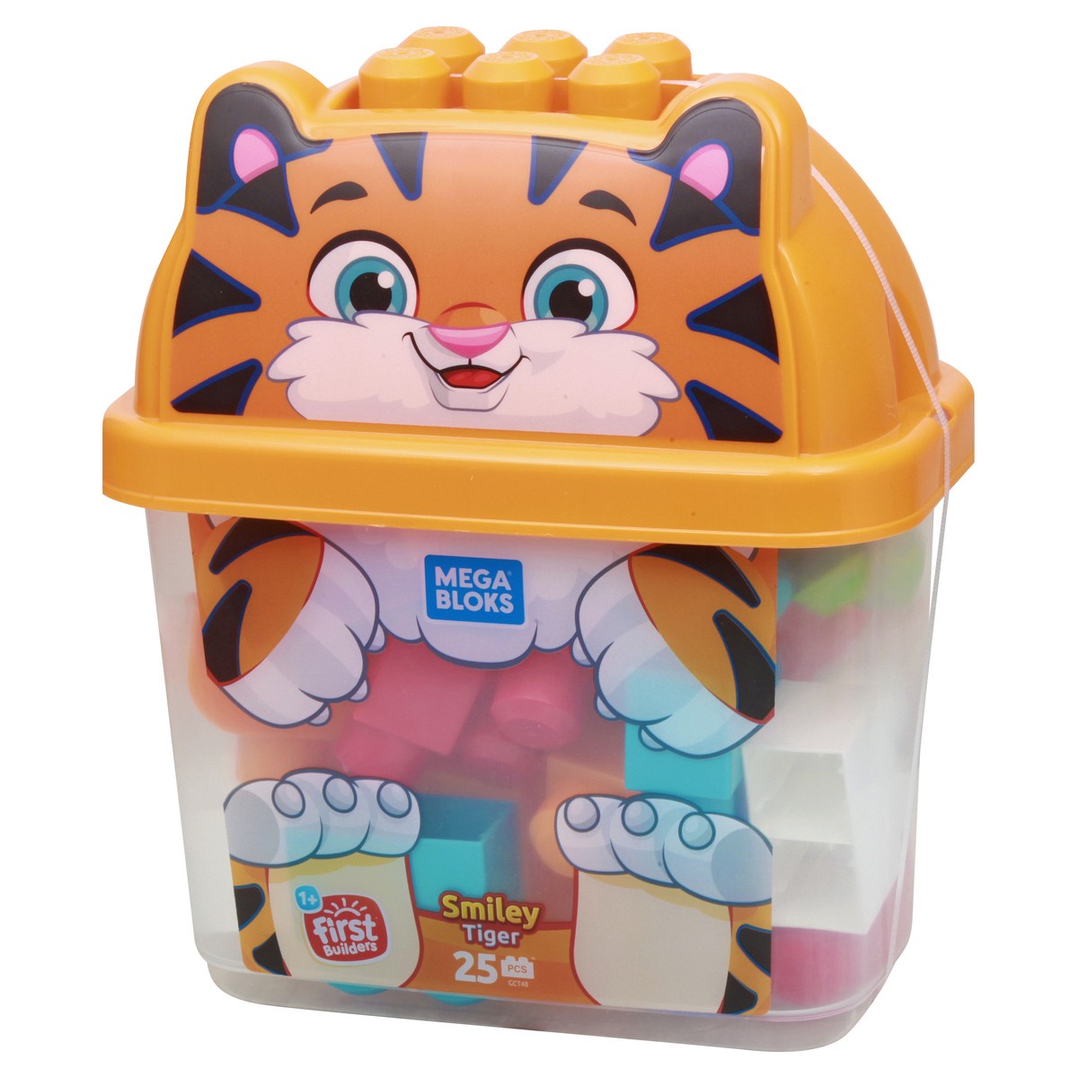 slide 6 of 10, Mega Bloks Fisher-Price 1+ First Builders Smiley Tiger Blocks 1 ea, 1 ea