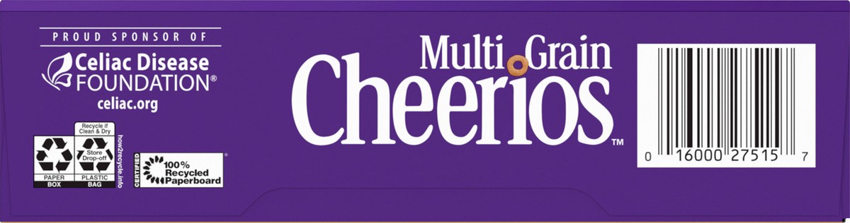 slide 5 of 9, Cheerios Multi Grain Cheerios Heart Healthy Cereal, 9 OZ Cereal Box, 9 oz