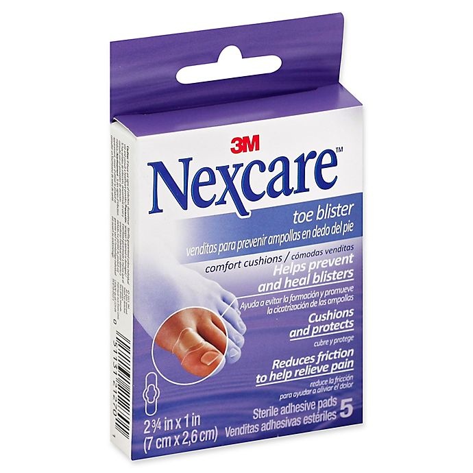 slide 1 of 1, Nexcare Toe Blister Comfort Cushions, 5 ct