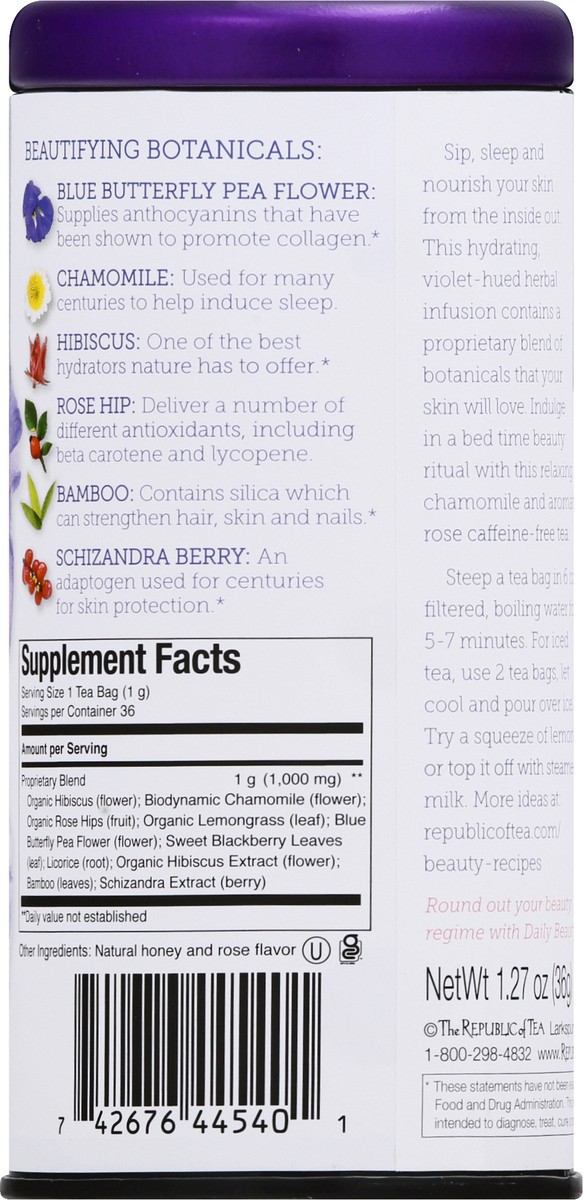 slide 2 of 12, The Republic of Tea Beauty Sleep Tea - 36 ct, 36 ct