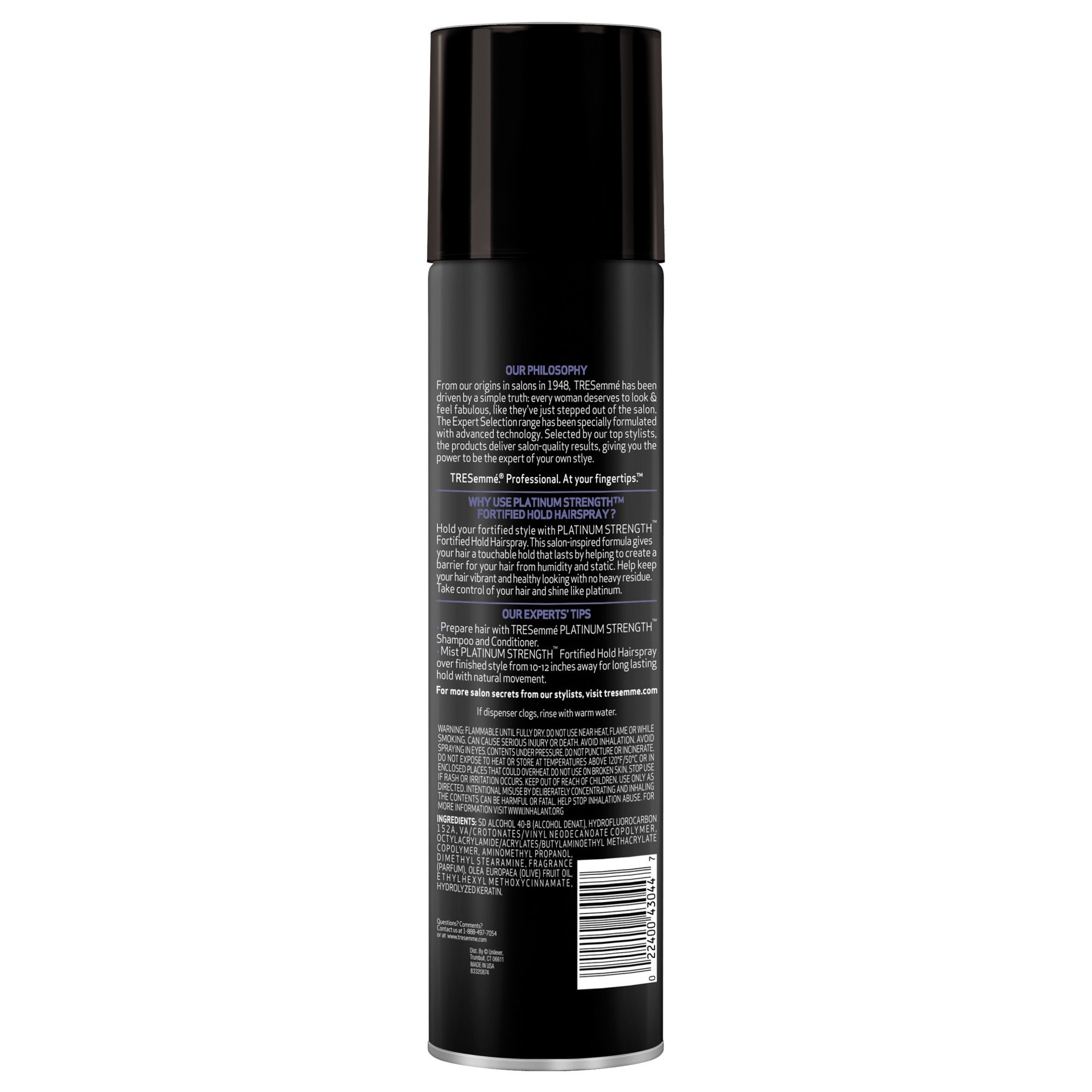 slide 3 of 3, TRESemmé Platinum Strength Hair Spray Flexible, 7.7 oz, 7.7 oz