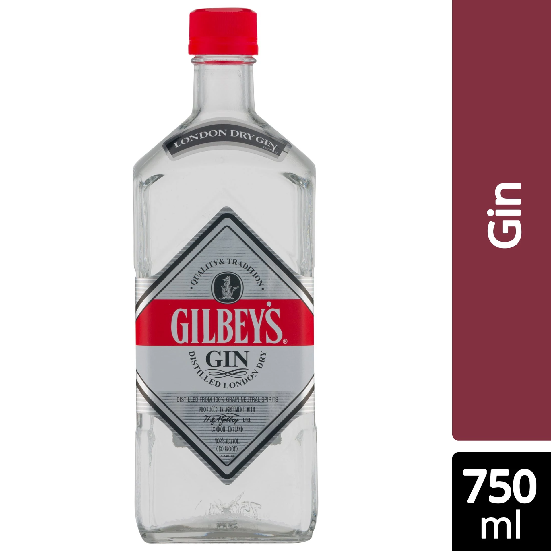 slide 1 of 2, Gilbey's Distilled London Dry Gin 750 ml, 750 ml