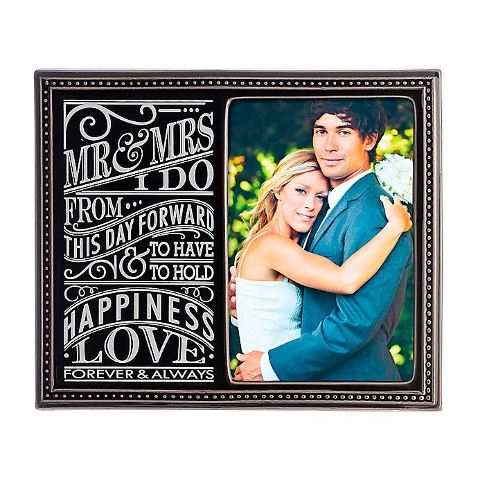 slide 1 of 1, Grasslands Road Modern Love'' Wedding Photo Frame - Black'', 4 in x 6 in