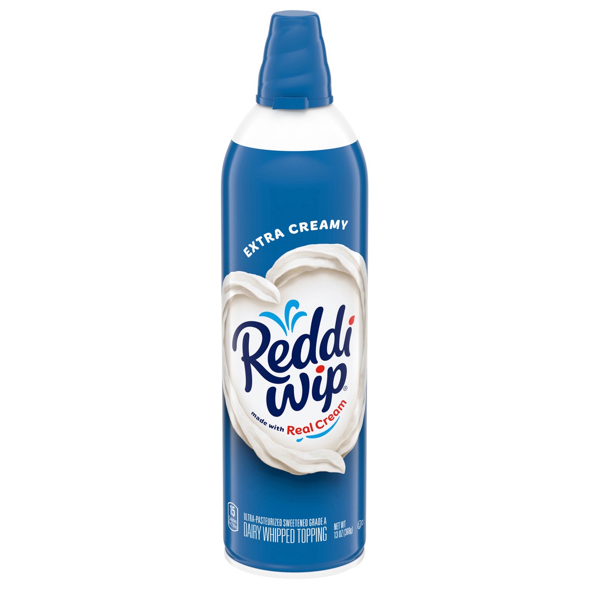 slide 1 of 31, Reddi-wip Extra Creamy Whipped Topping Made with Real Cream, 13 oz, 13 oz