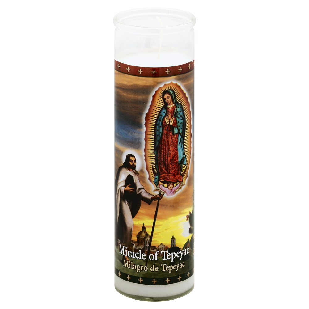 slide 1 of 2, St. Jude Milagro De Tepeyac Miracle Of Tepeyac Candle, 1 ct