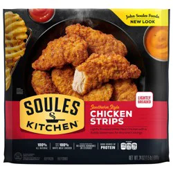 Soules Kitchen John Soules Foods Southern Style Chicken Strips, 24 oz, Frozen