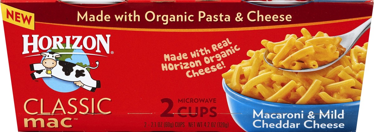 slide 4 of 4, Horizon Organic Microwave Classic Cheddar Mac N Cheese, 4.2 oz