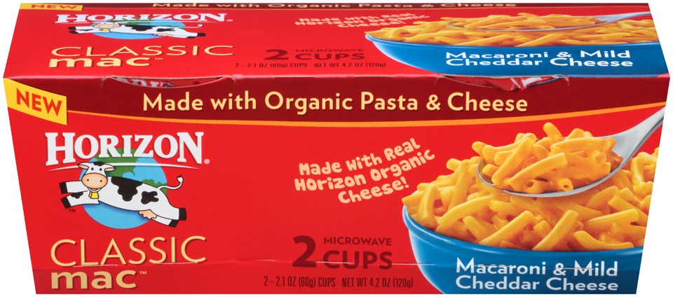 slide 1 of 4, Horizon Organic Microwave Classic Cheddar Mac N Cheese, 4.2 oz