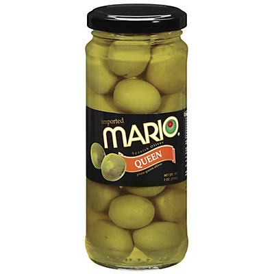 slide 1 of 1, Mario Plain Queen Olives, 7 oz