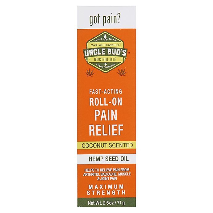 slide 1 of 3, Uncle Bud's Hemp Seed Oil Pain Relief Roll-On, 2.5 oz