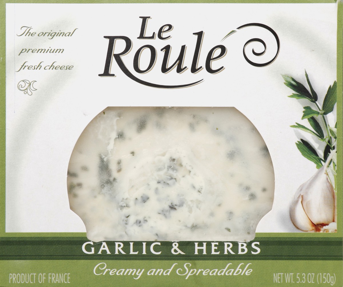 slide 4 of 4, Le Roulé Le Roule Garlic Herb Slice, 5.3 oz