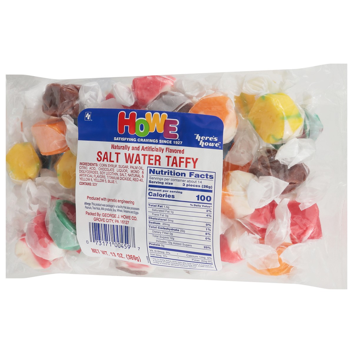 slide 8 of 9, Howe Salt Water Taffy 13 oz, 13 oz