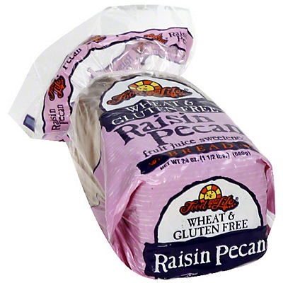 slide 1 of 1, Food for Life Wheat & Gluten Free Raisin Pecan Bread, 24 oz