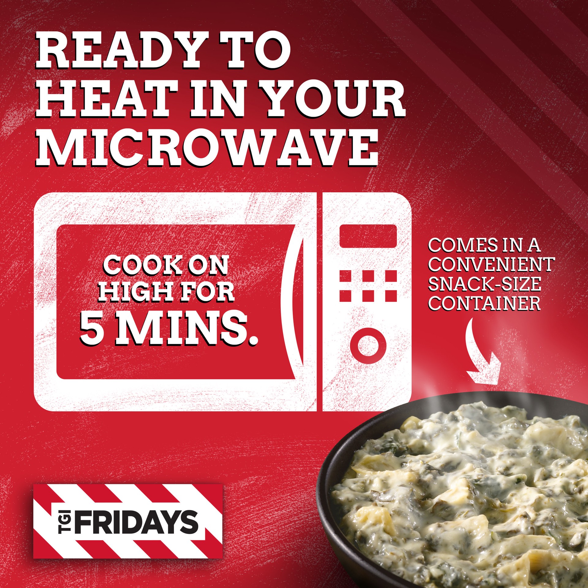 slide 3 of 5, T.G.I. Fridays TGI Fridays Spinach & Artichoke Cheese Dip Value Pack Frozen Snack, 3 ct Box, 8 oz Cartons, 3 ct