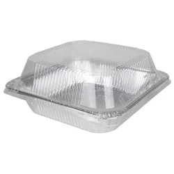 Premier Foil Square Disposable Aluminum Poultry Pan with Lid