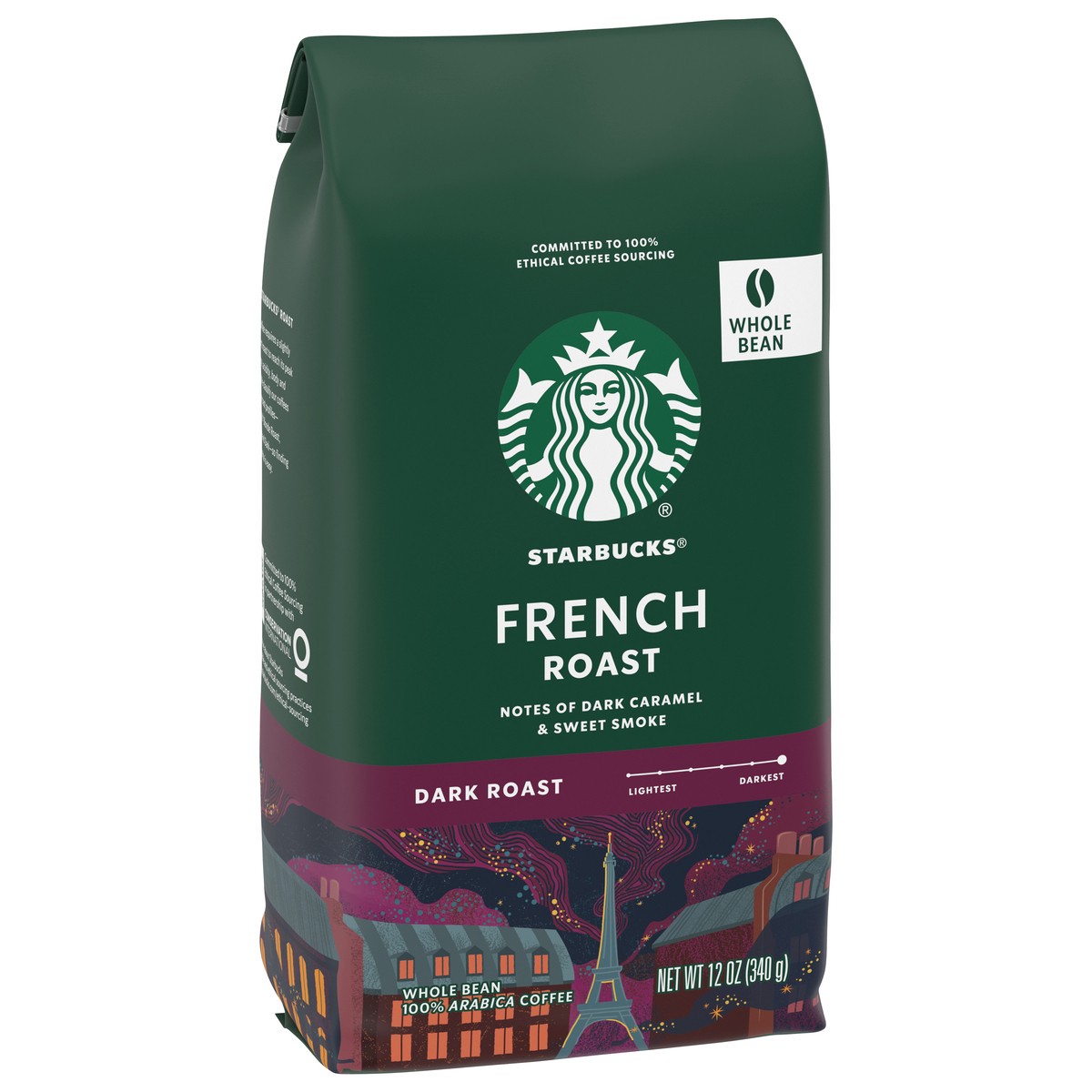 slide 5 of 9, Starbucks Whole Bean Coffee, Dark Roast Coffee, French Roast, 100% Arabica, 1 bag (12 oz), 12 oz