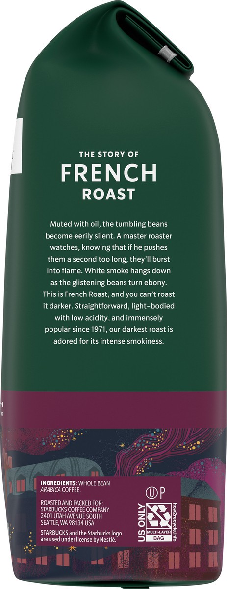 slide 2 of 9, Starbucks Whole Bean Coffee, Dark Roast Coffee, French Roast, 100% Arabica, 1 bag (12 oz), 12 oz