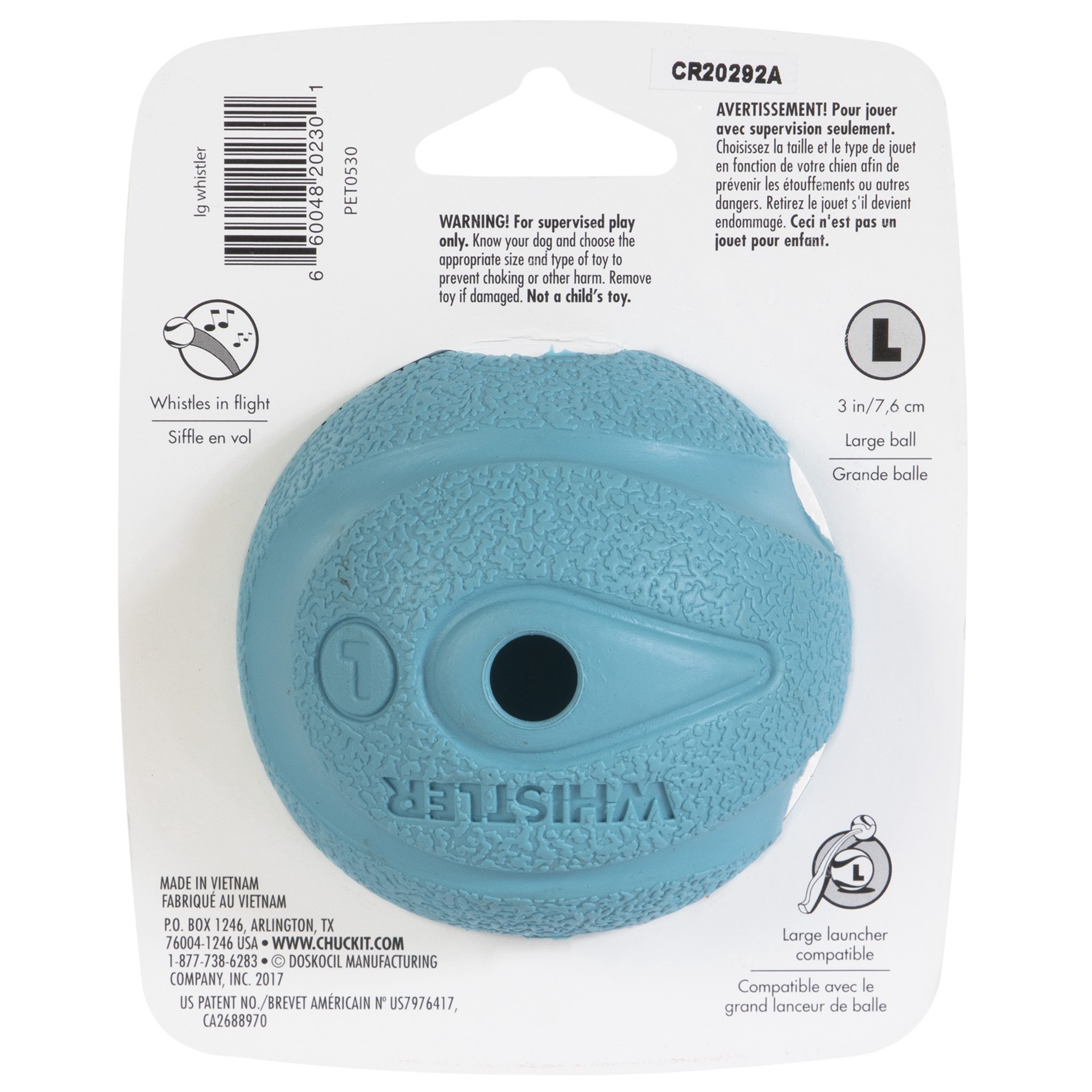 slide 3 of 10, Chuckit!! The Whistler Dog Toy, 1 PK