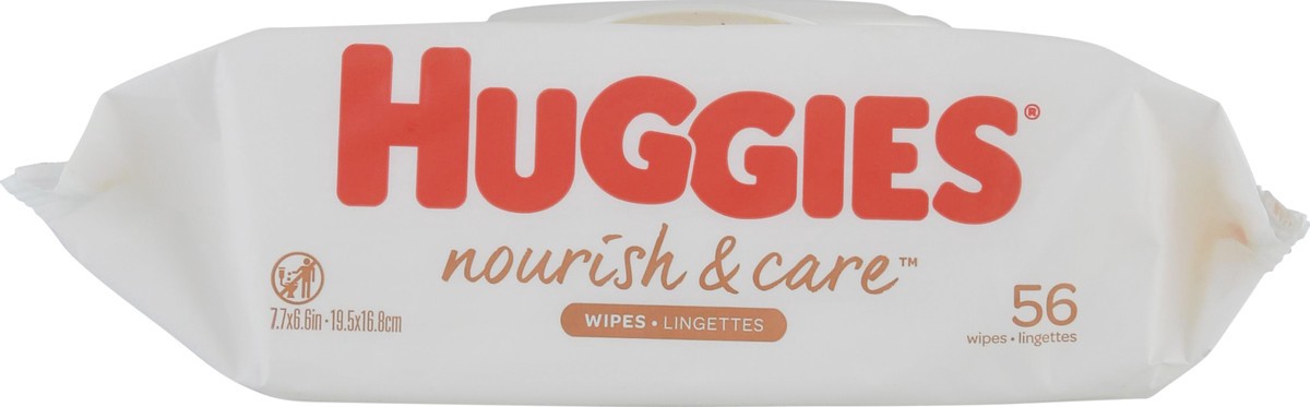 slide 7 of 10, Huggies Nourish & Care 4 In 1 Sensitive Skin Care Cocoa & Shea Butter Wipes 56 ea, 56 ct