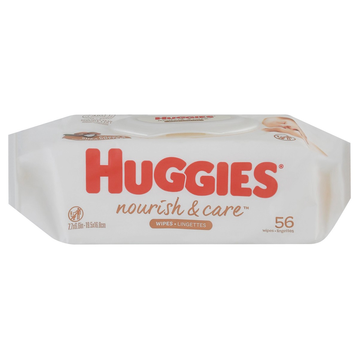 slide 5 of 10, Huggies Nourish & Care 4 In 1 Sensitive Skin Care Cocoa & Shea Butter Wipes 56 ea, 56 ct