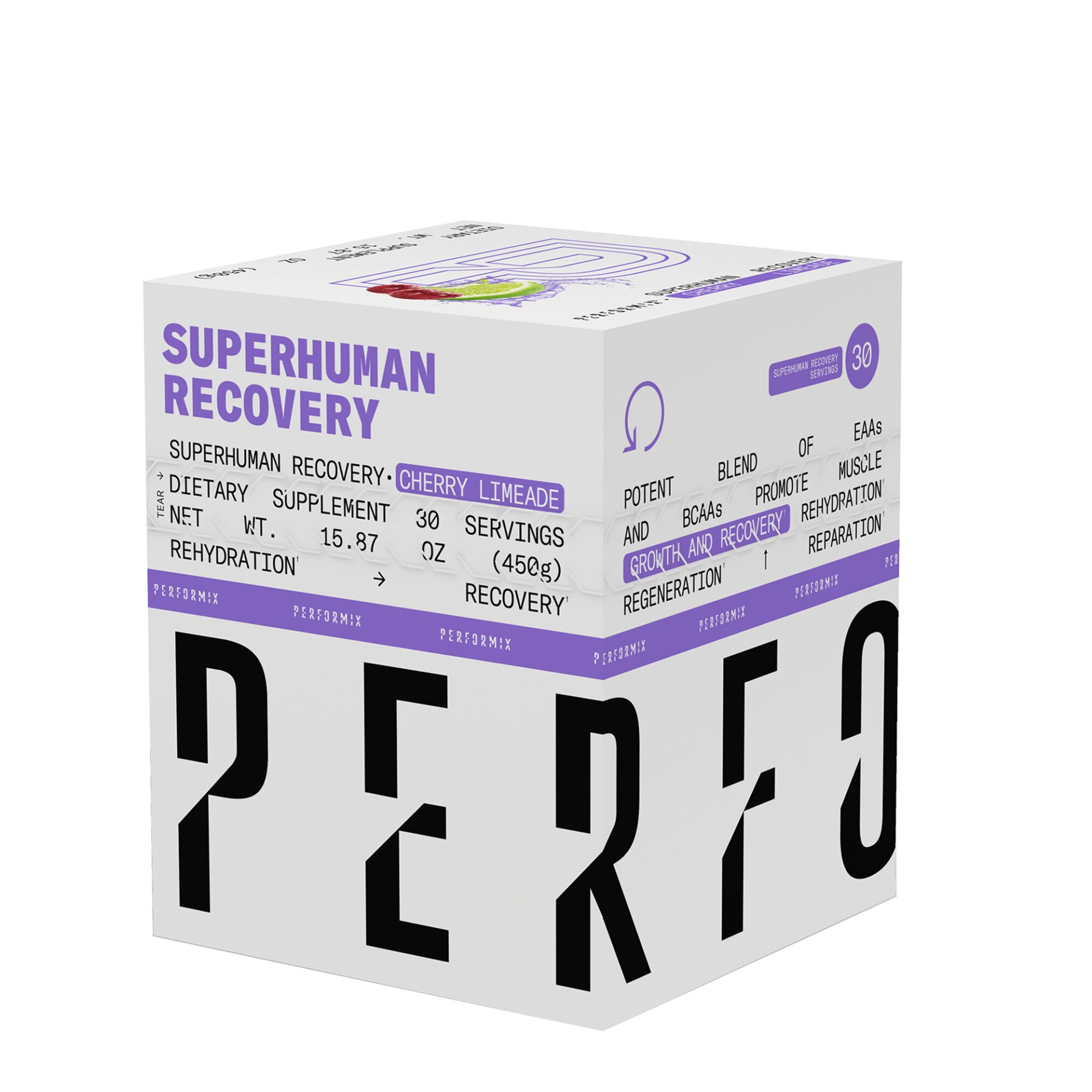 slide 1 of 1, Performix Superhuman Recovery - Cherry Limeade, 1 ct