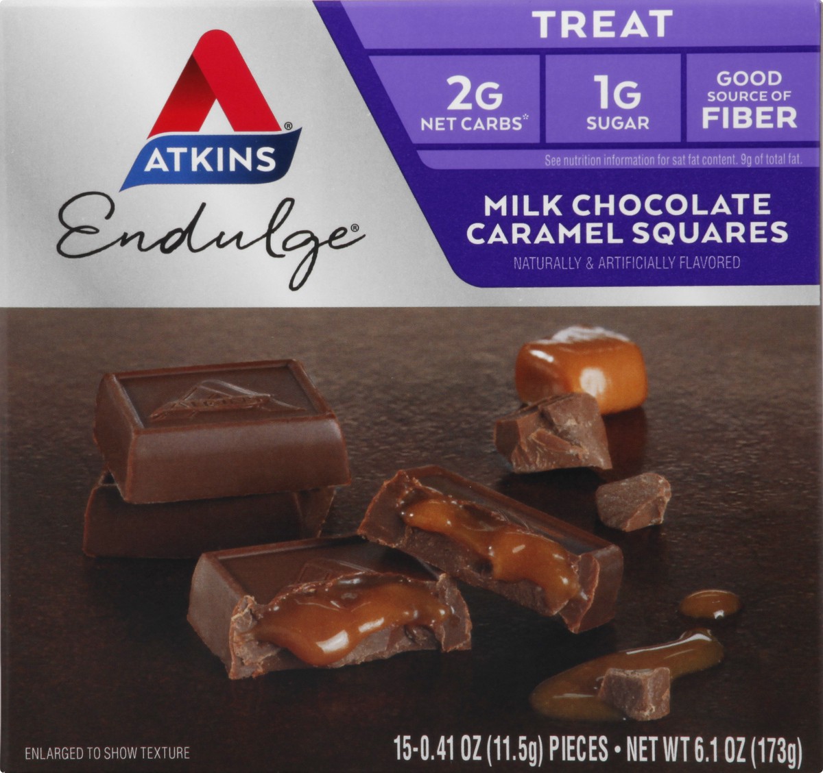 slide 6 of 9, Atkins Endulge Chocolate Caramel Squares, 5 ct; 1 oz