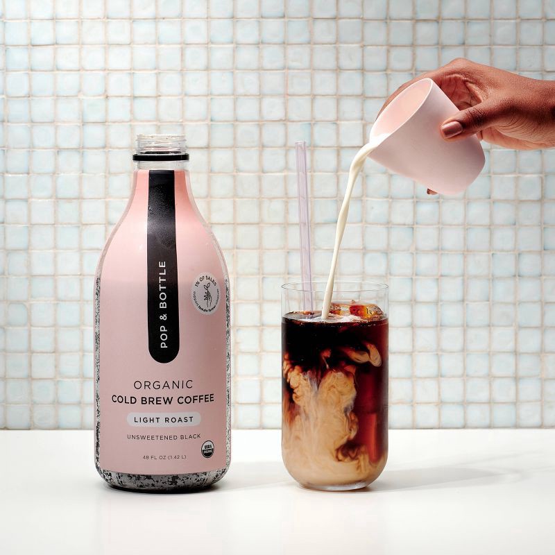 slide 3 of 8, Pop & Bottle Light Roast Cold Brew- 48 oz, 48 oz