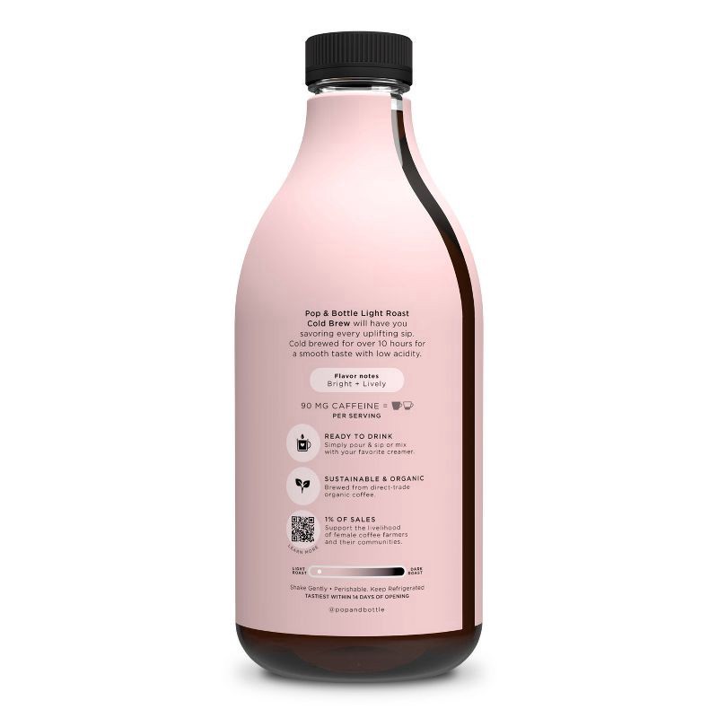 slide 4 of 8, Pop & Bottle Light Roast Cold Brew- 48 oz, 48 oz
