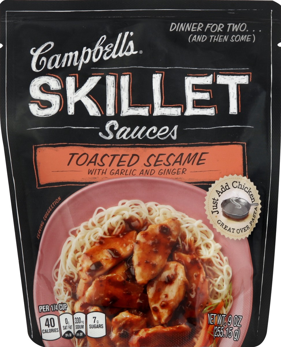 slide 2 of 2, Campbell's Toasted Sesame With Garlic & Ginger Skillet Sauces, 9 oz